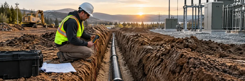 voltage in a direct burial cable run