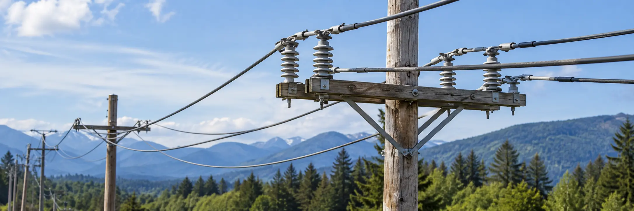 overhead distribution wire insulated